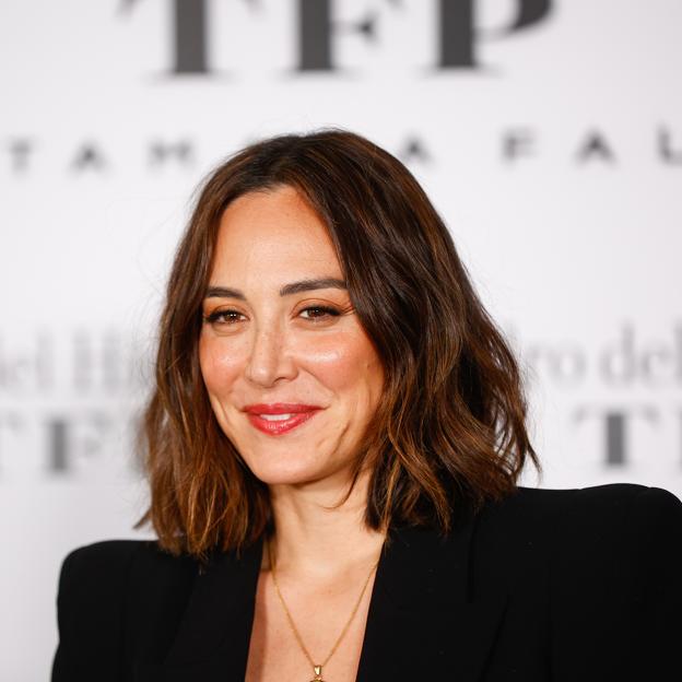 Tamara Falcó durante un evento de Pedro del Hierro en Madrid.