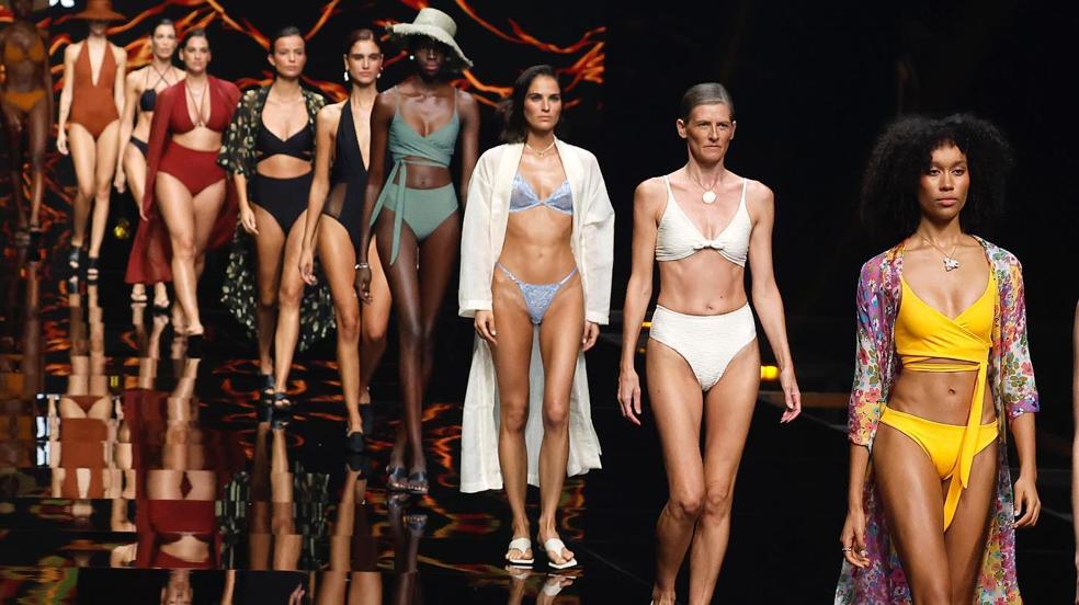 Bañadores eco de rayas y materiales sostenibles: las tendencias del verano 2023 que hemos visto en Gran Canaria Swim Week by Moda Cálida 