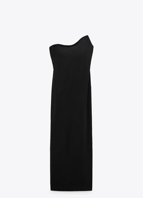 Vestido largo de Zara, 69,95€.