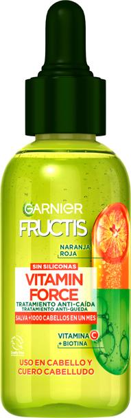 Sérum Fructis Vitamin Force tratamiento ant-caída de Garnier (5,95 euros).