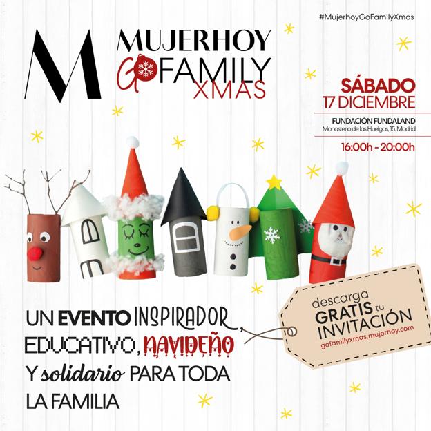 No te pierdas Mujerhoy GoFamily Christmas, la versión navideña del evento solidario más divertido para disfrutar en familia