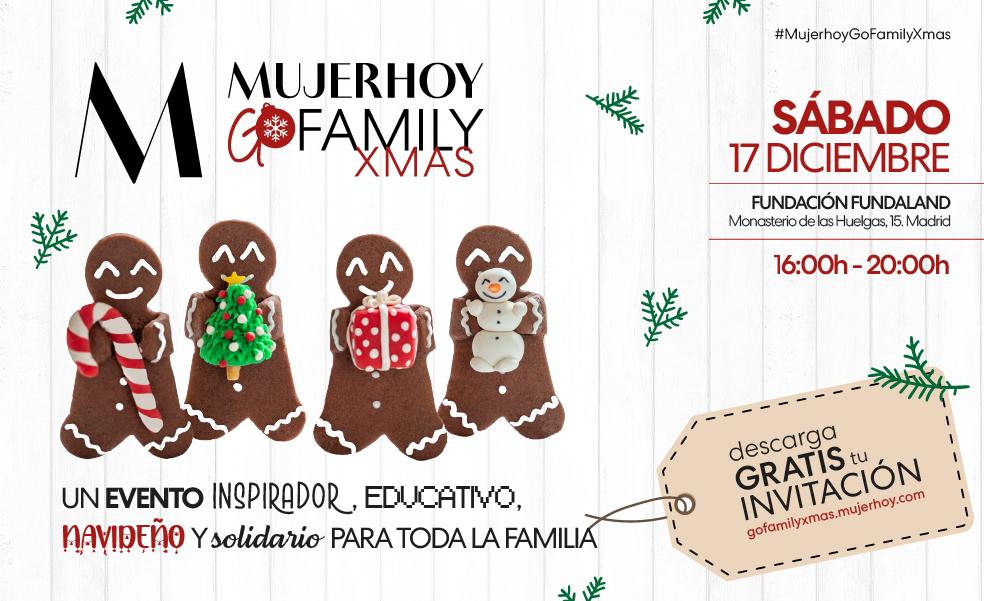 No te pierdas Mujerhoy GoFamily Christmas, la versión navideña del evento solidario más divertido para disfrutar en familia