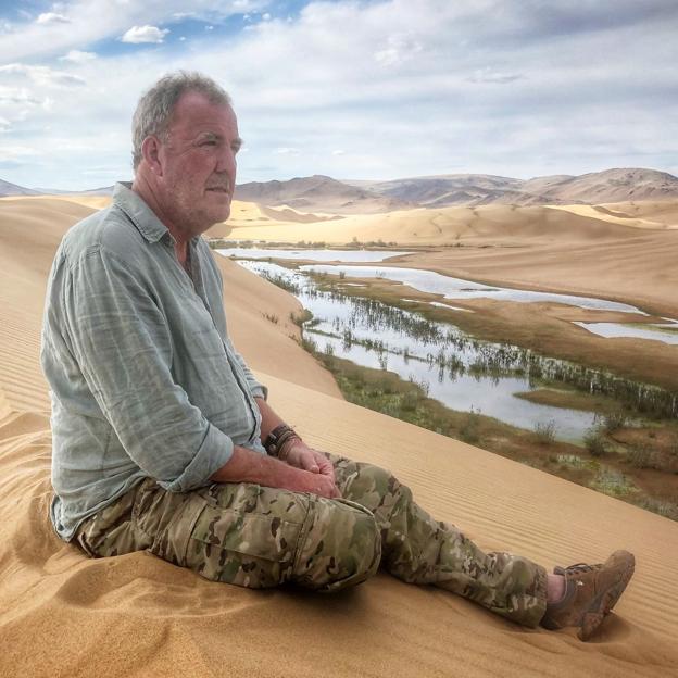 El periodista británico Jeremy Clarkson, en un viaje a Mongolia. 