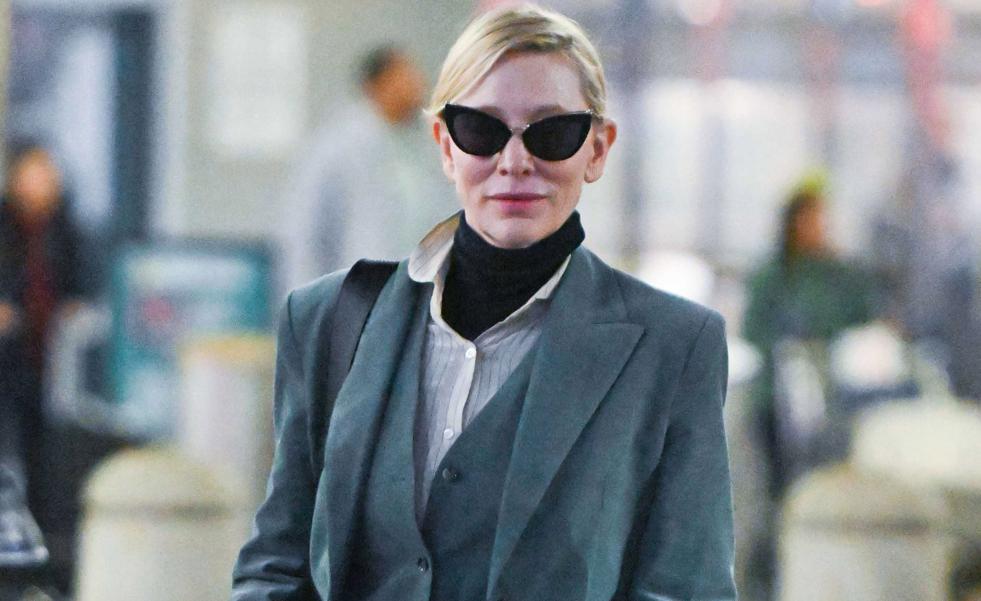 El traje de Mango de tres piezas que ha llevado Cate Blanchett es el look cómodo y rejuvenecedor que no puedes dejar escapar