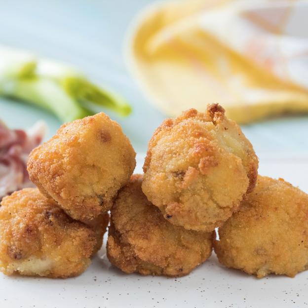 Las croquetas de jamón ibérico son las favoritas de los españoles.