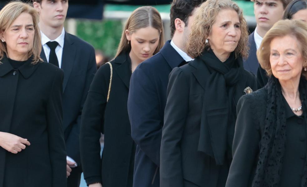 La transformación física de Irene Urdangarin: derrocha estilo en el funeral de Constantino de Grecia con el look que la convierte en la mejor vestida