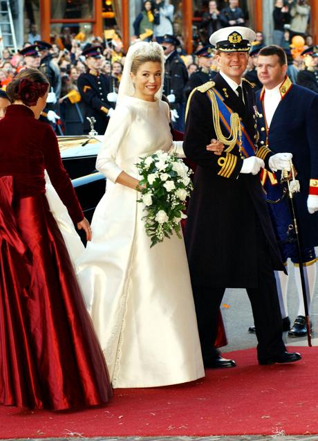 Máxima y Guillermo de Holanda, el día de su boda.