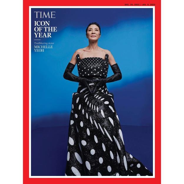 Michelle Yeoh, «icono del año 2022», en la portada de la revista Time. 