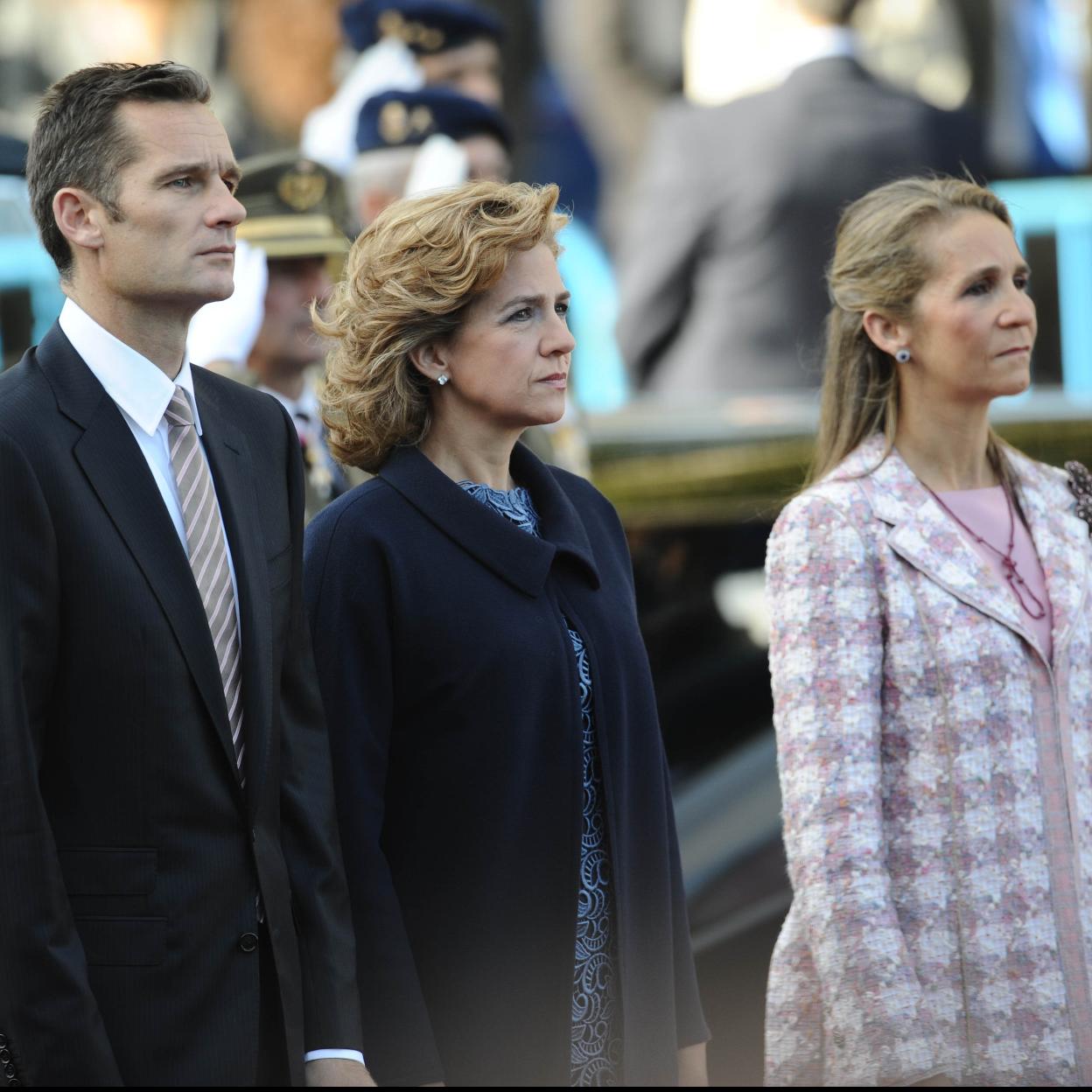 Iñaki Urdangarin, la infanta Cristina y la infanta Elena/gtres