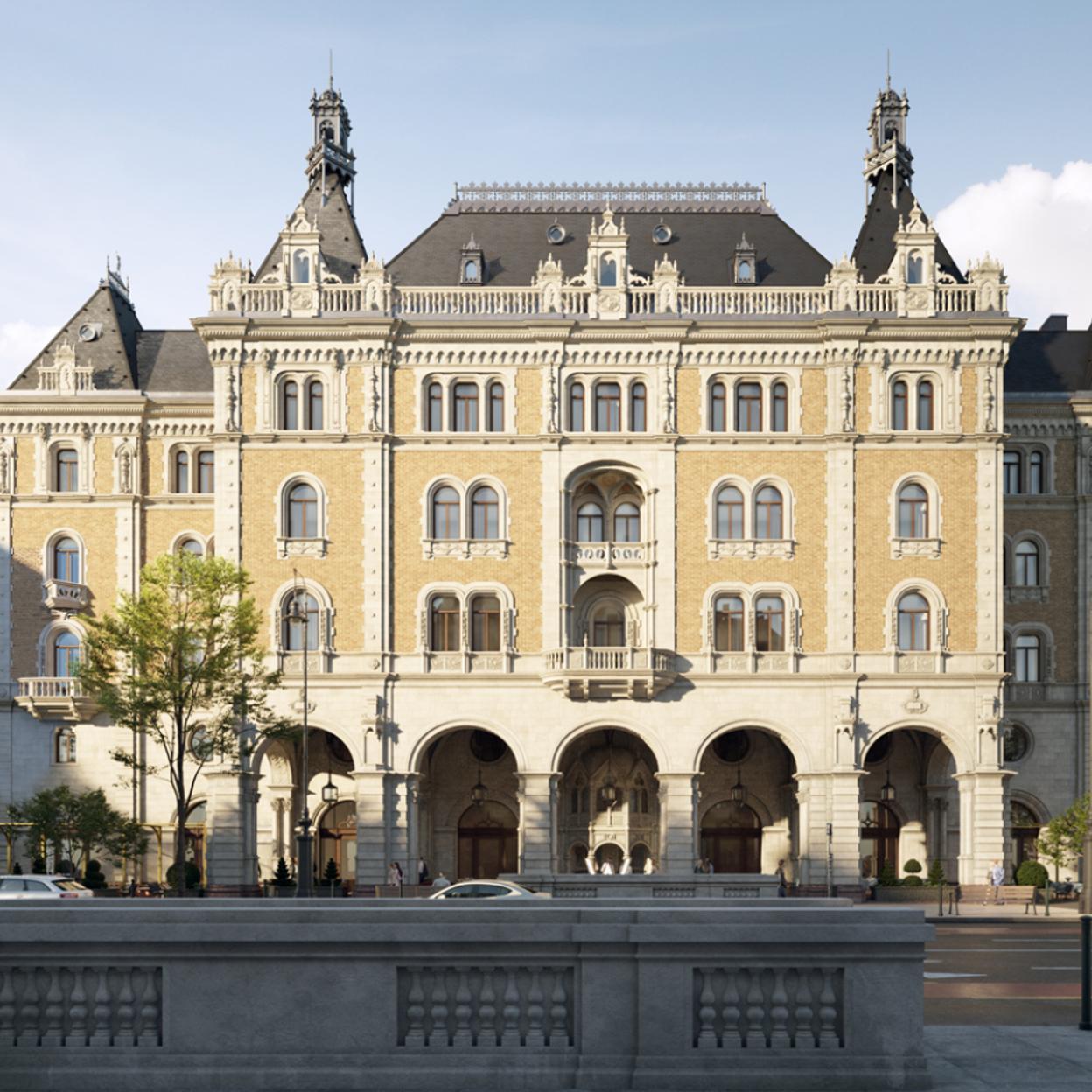 Fachada del Palacio Drechsler, donde abre en julio el Hotel W Budapest. /MARRIOTT