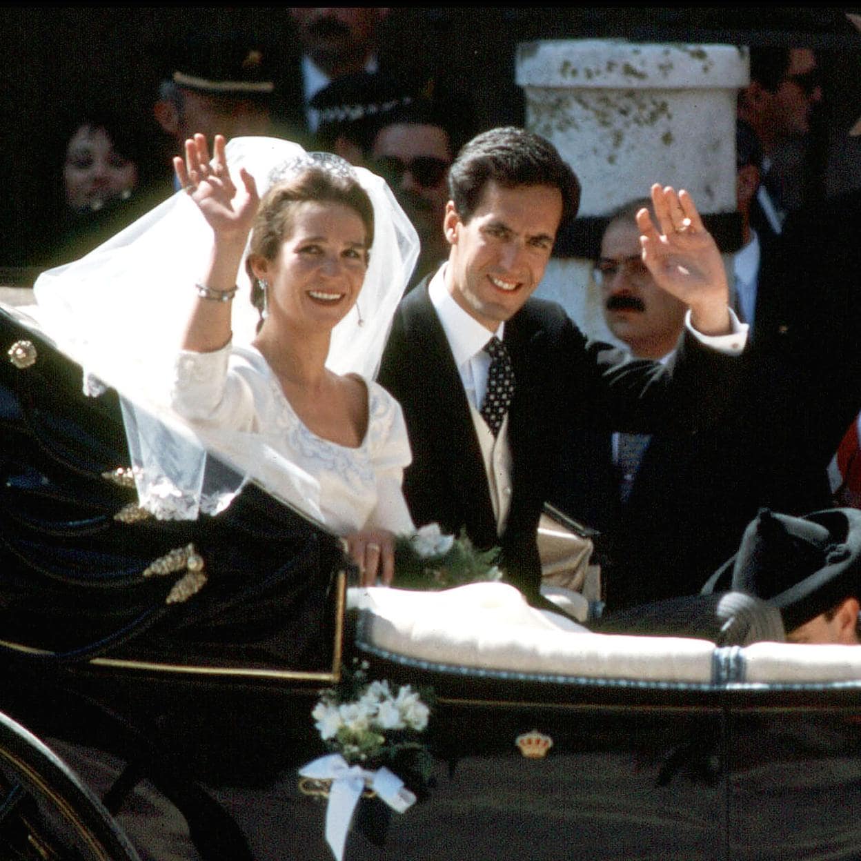 La infanta Elena y Jaime de Marichalar se convirtieron en marido y mujer el 18 de marzo de 1995./GTRES