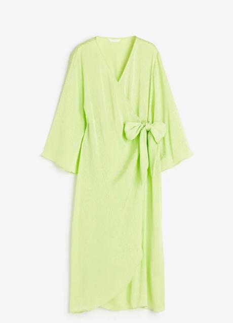 Vestido verde de H&M (34,99 euros)