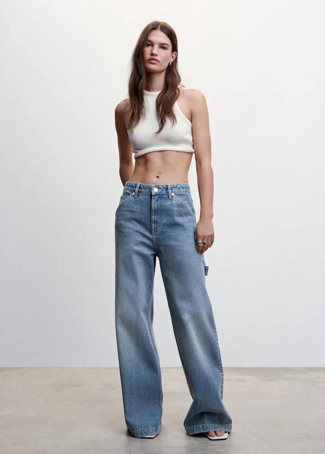 Vaqueros wide leg en tendencia para primavera: