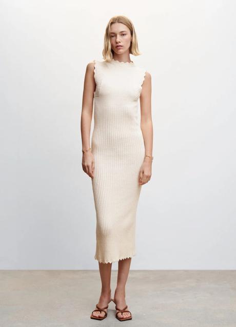 Vestido blanco de Mango (39,99 euros)