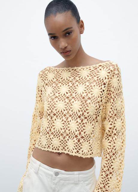 Top de crochet de Zara (35,95 euros)