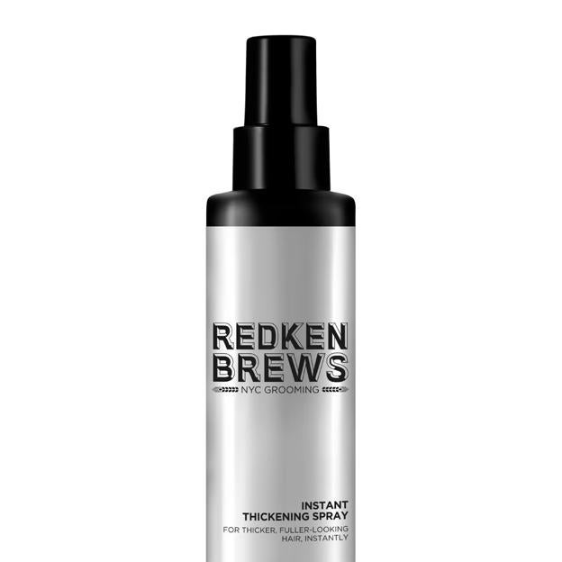 Instant thickening spray de Redken Brews.