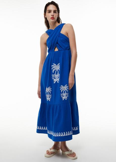 Vestido azul de Sfera (35,99 euros)