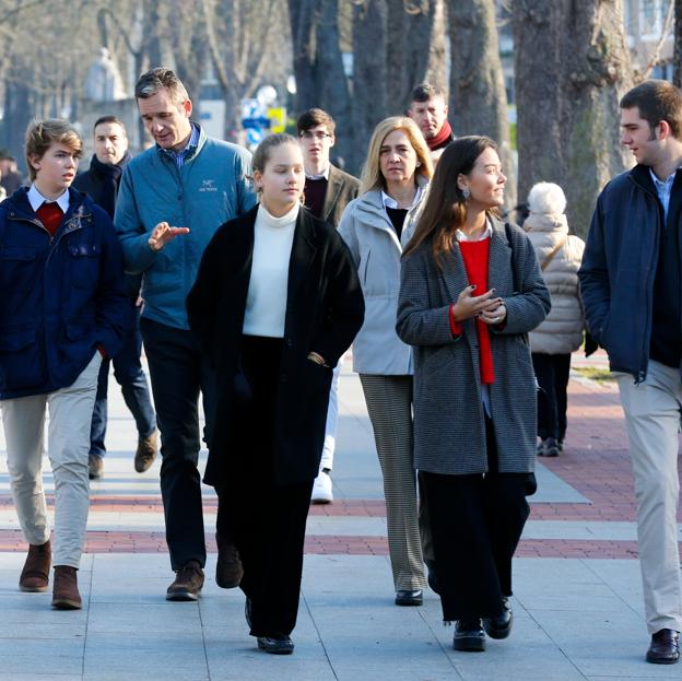 Familia Urdangarín de Borbón en Vitoria