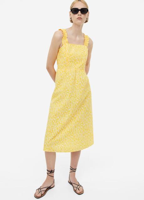 Vestido amarillo de H&M (29,99 euros)