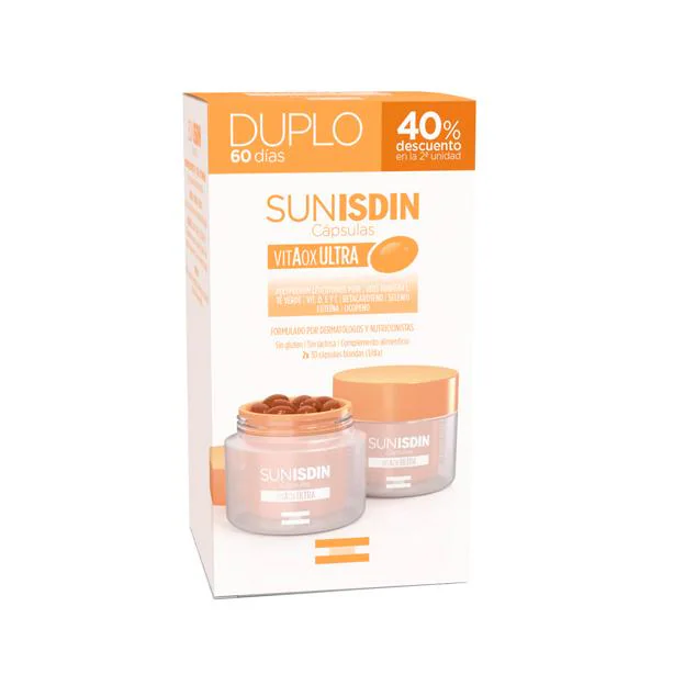 Suplementos para acelerar el bronceado SUNISDIN de ISDIN.