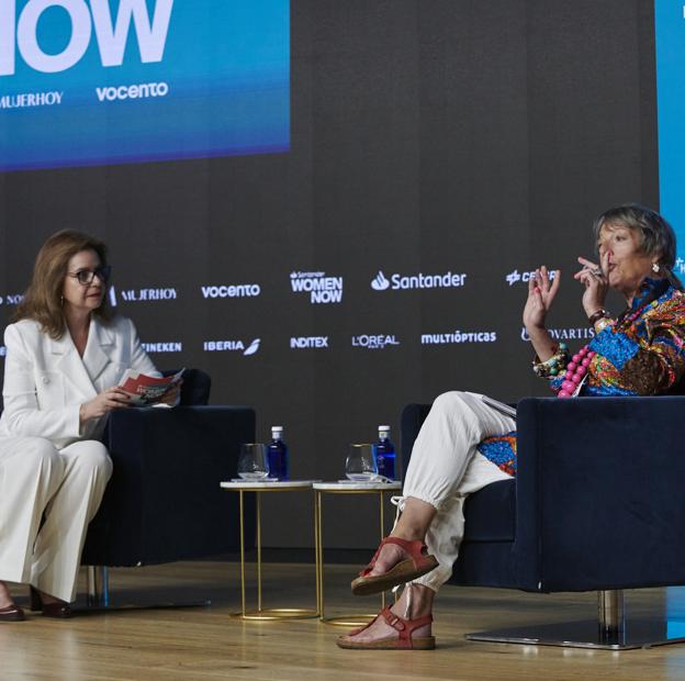 Lourdes Garzón, directora de WomenNOW, y Carol Thatcher, periodista y escritora. 