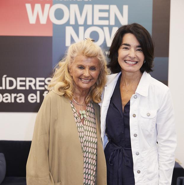 Isabel Tocino, vicepresidenta de Santander España y exministra de Medio Ambiente, y Carmen Ponce, directora de Relaciones Corporativas y Sostenibilidad de HEINEKEN España. 