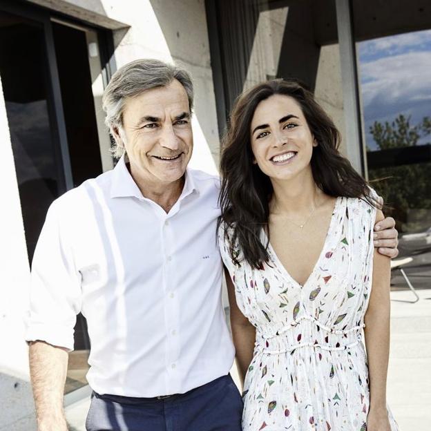 Carlos Sainz y su hija Blanca.