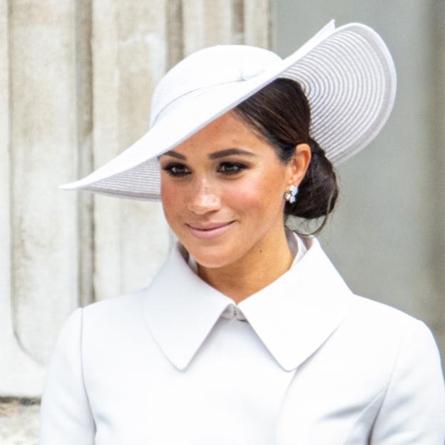 Meghan Markle luciendo un diseño de Dior durante el Jubileo de Isabel II en junio de 2022. 