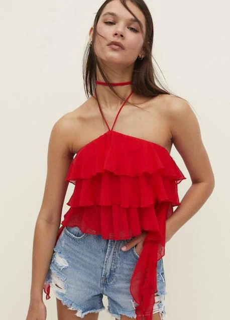 MODA: Los ruffled tops de los dos mil favoritos de las influencers para ir  a la última