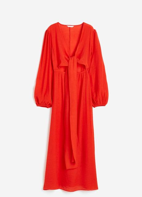 Vestido rojo de H&M (39,99 euros)