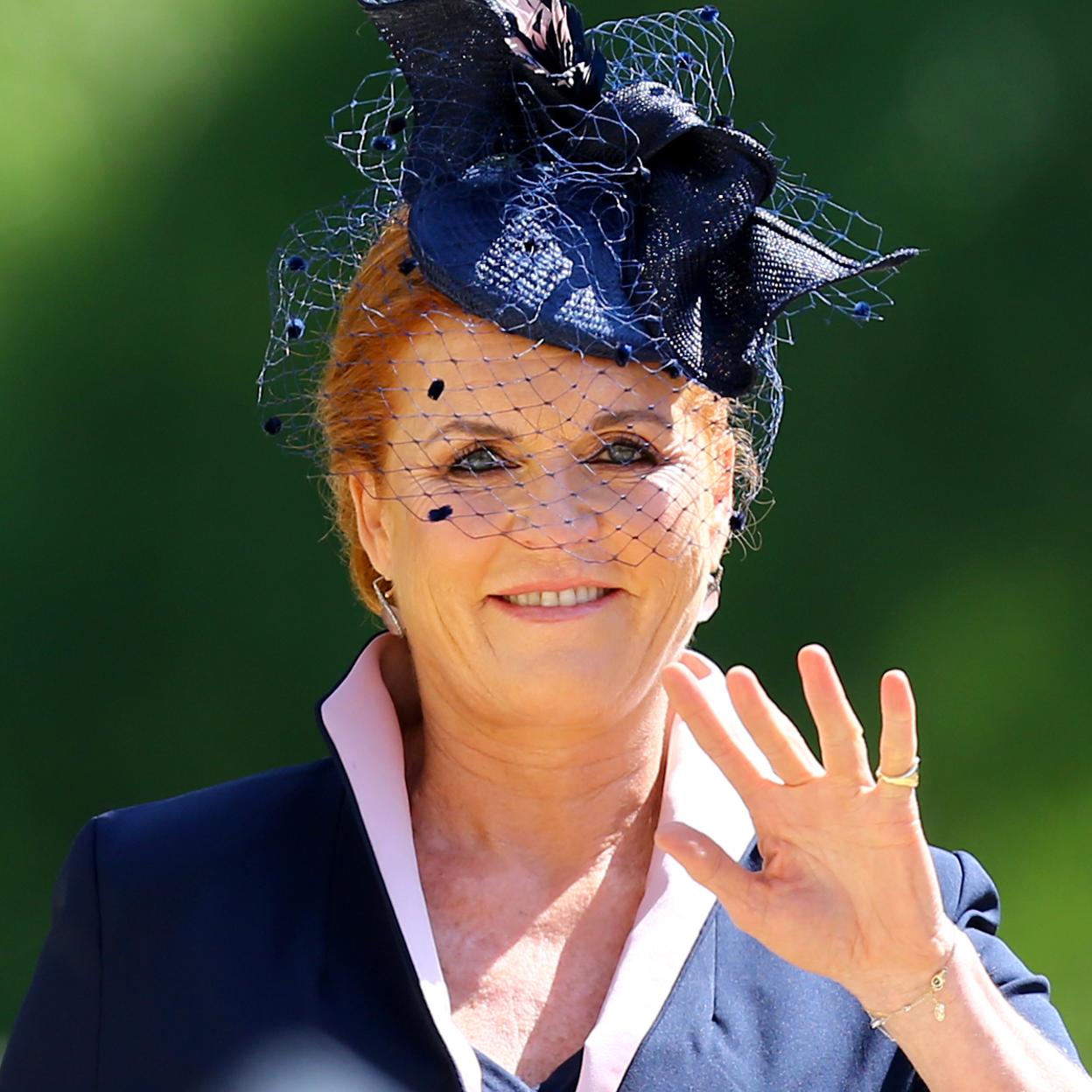 Sarah Ferguson, en la boda del príncipe Harry y Meghan Markle. /gtres