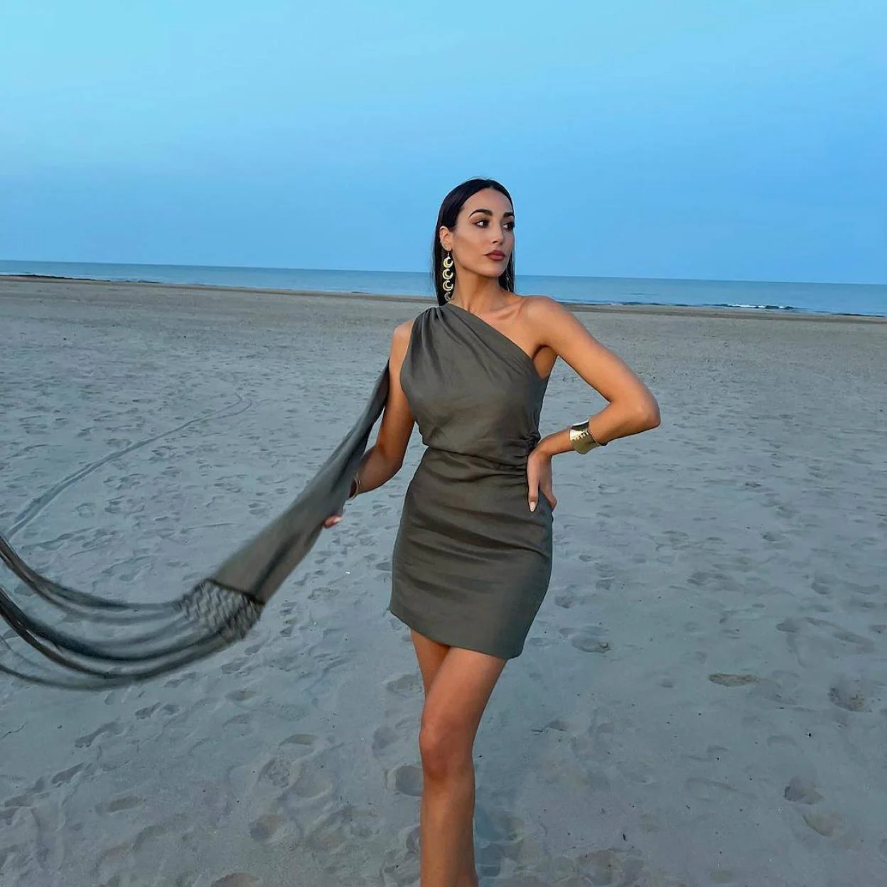 Vestidos De Verano Para Mujer Playa Ropa De Moda Tunica Con Flecos Tejidos  NEW