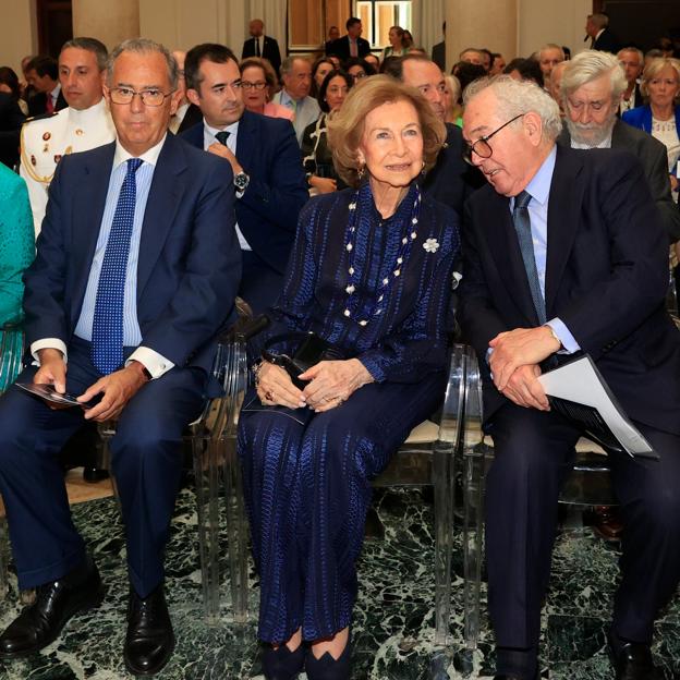 La reina Sofía durante la gala de premios.