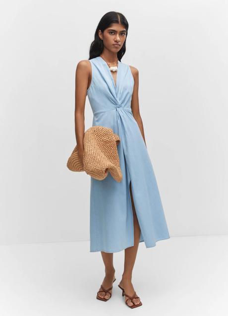 Vestido azul de Mango (35,99 euros)