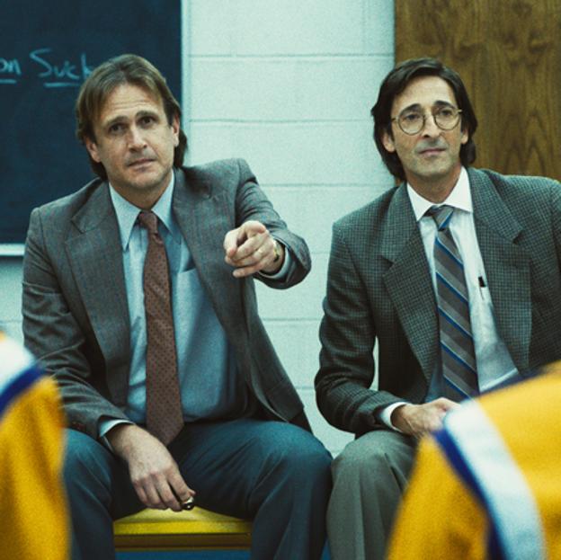 Jason Segel y Adrien Brody en una imagen de Tiempo de victoria. 