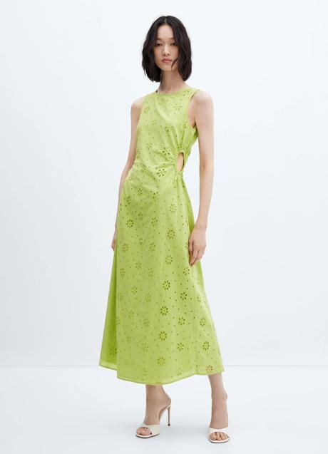 Vestido verde de Mango (45,99 euros)