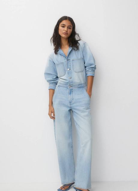 Mono denim largo