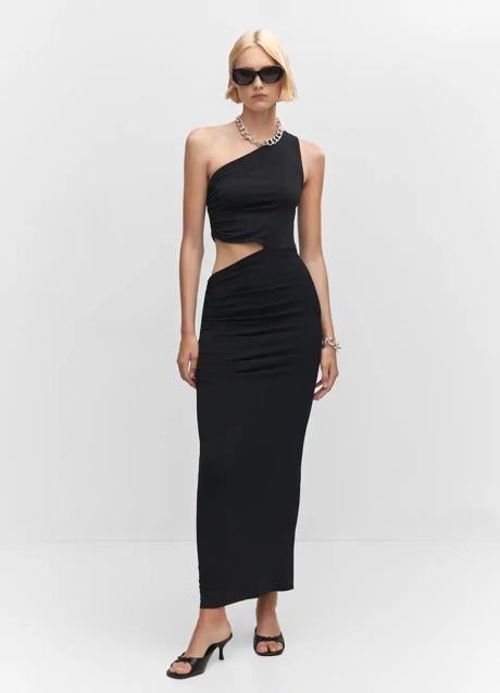 Vestido negro de Mango (59,99 euros)