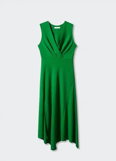 Vestido verde de Mango (49,99 euros)