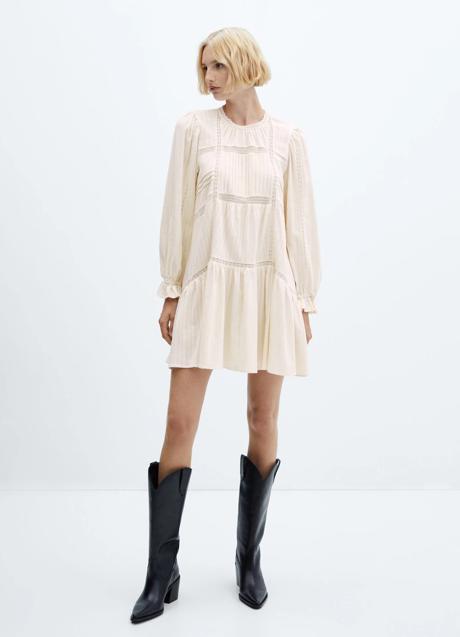 Vestido blanco de Mango (49,99 euros)