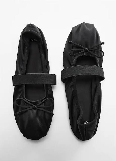 Bailarinas negras de Mango (29,99 euros)