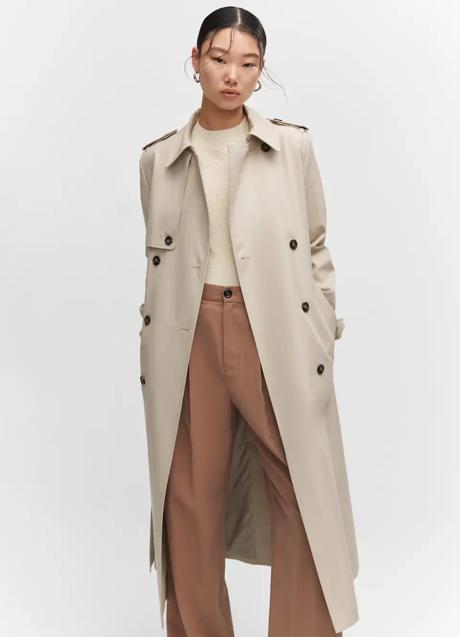 Trench largo de Mango (119 euros)