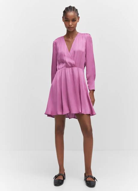 Vestido satinado de Mango (35,99 euros)