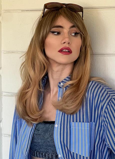 Suki Waterhouse con eyeliner/INSTAGRAM DE SUKI WATERHOUSE