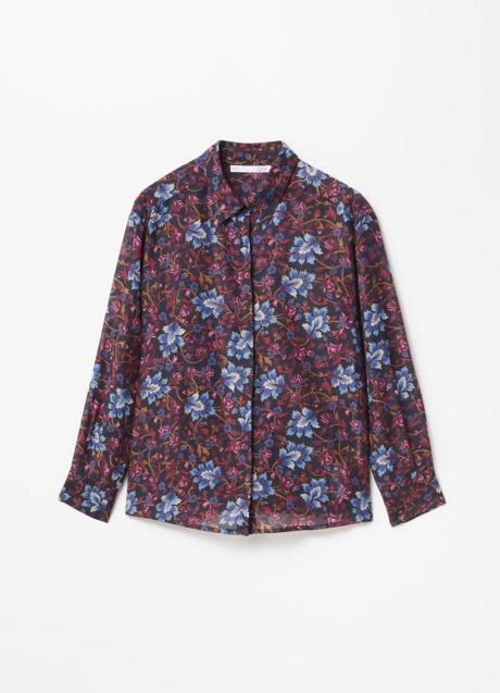 Camisa con estampado de flores de Sfera (13,99 euros)