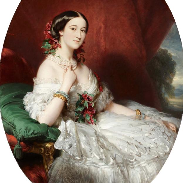 Retrato de María Francisca de Sales Portocarrero, XV duquesa de Alba, obra de Franz Xaver Winterhalter. 