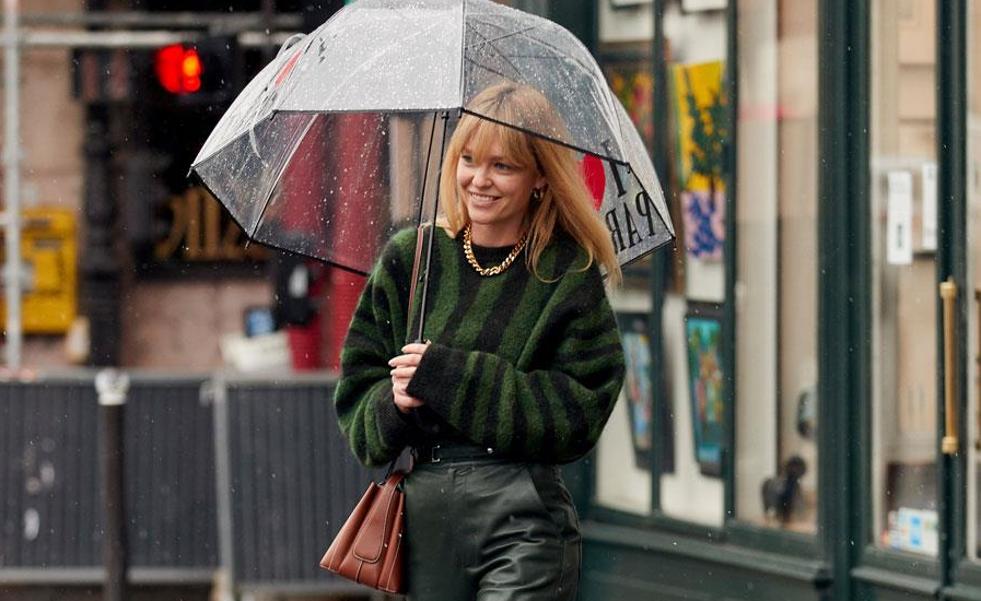 Los mejores looks para días de lluvia del street style