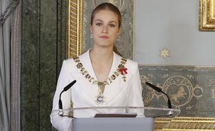 Así ha sido el discurso de la princesa Leonor tras jurar la Constitución que ha emocionado a Letizia: «Confíen en mí»