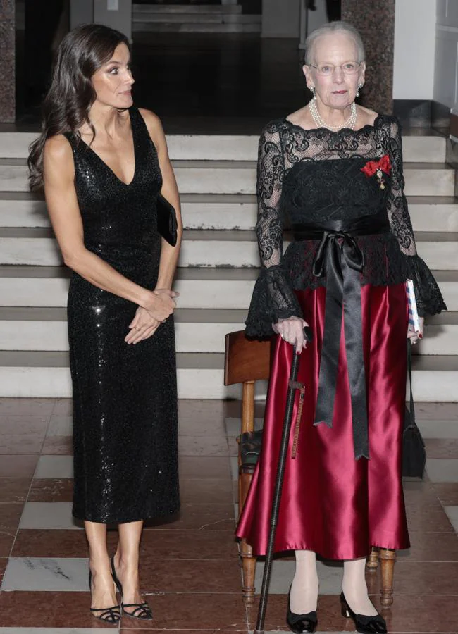 La reina Letizia y la reina Margarita. / GTRES
