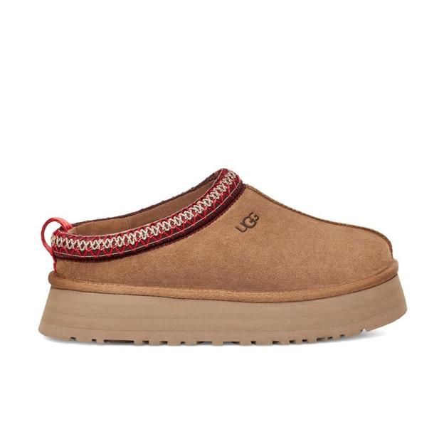 UGG Tazz Slipper Chestnut, 180 euros.